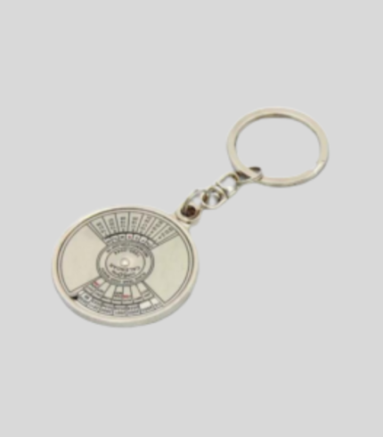 Calendar Silver Metal Key Ring/Key Chain BKC 531
