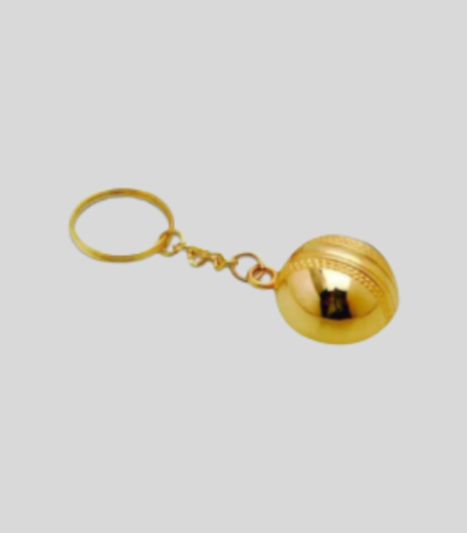 Golden Half Ball Keychain